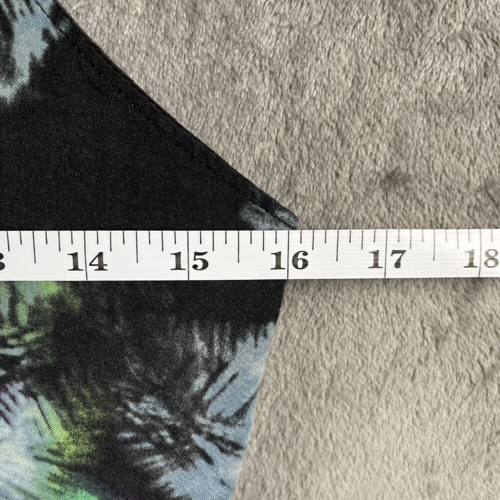American Eagle Outfitters Dress Women’s M Black Tropical Print Mini Fit & Flare - Picture 4 of 7